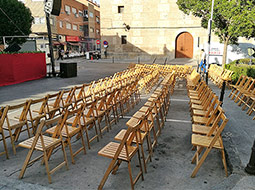Alquiler de sillas en Alcorcón.
